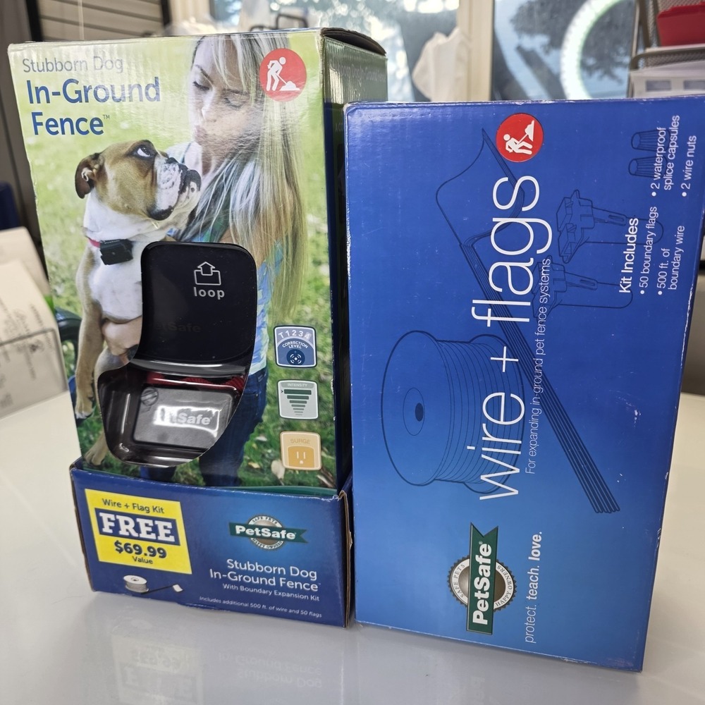 New Box PetSafe In Ground Stubborn Dog Fence‎ Receiver Collar Complete 500 Ft